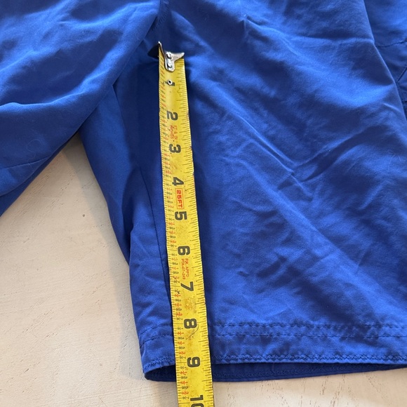 Men's Speedo Blue Elastic-Waist Swim Shorts with Pockets - Picture 7 of 8